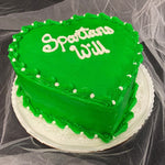 Load image into Gallery viewer, Spartans Will Heart Cake
