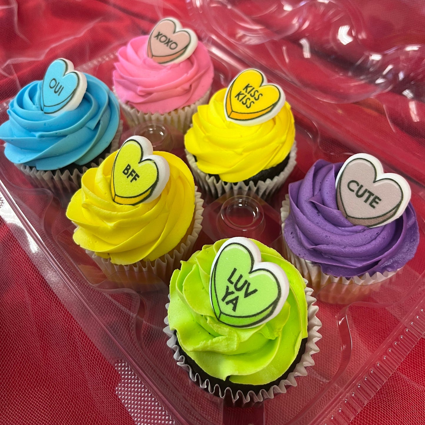 Valentine's Day Heart Cupcakes 1/2 dozen