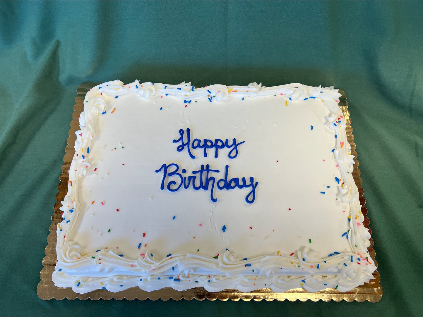 Confetti 1/2 Sheet Cake