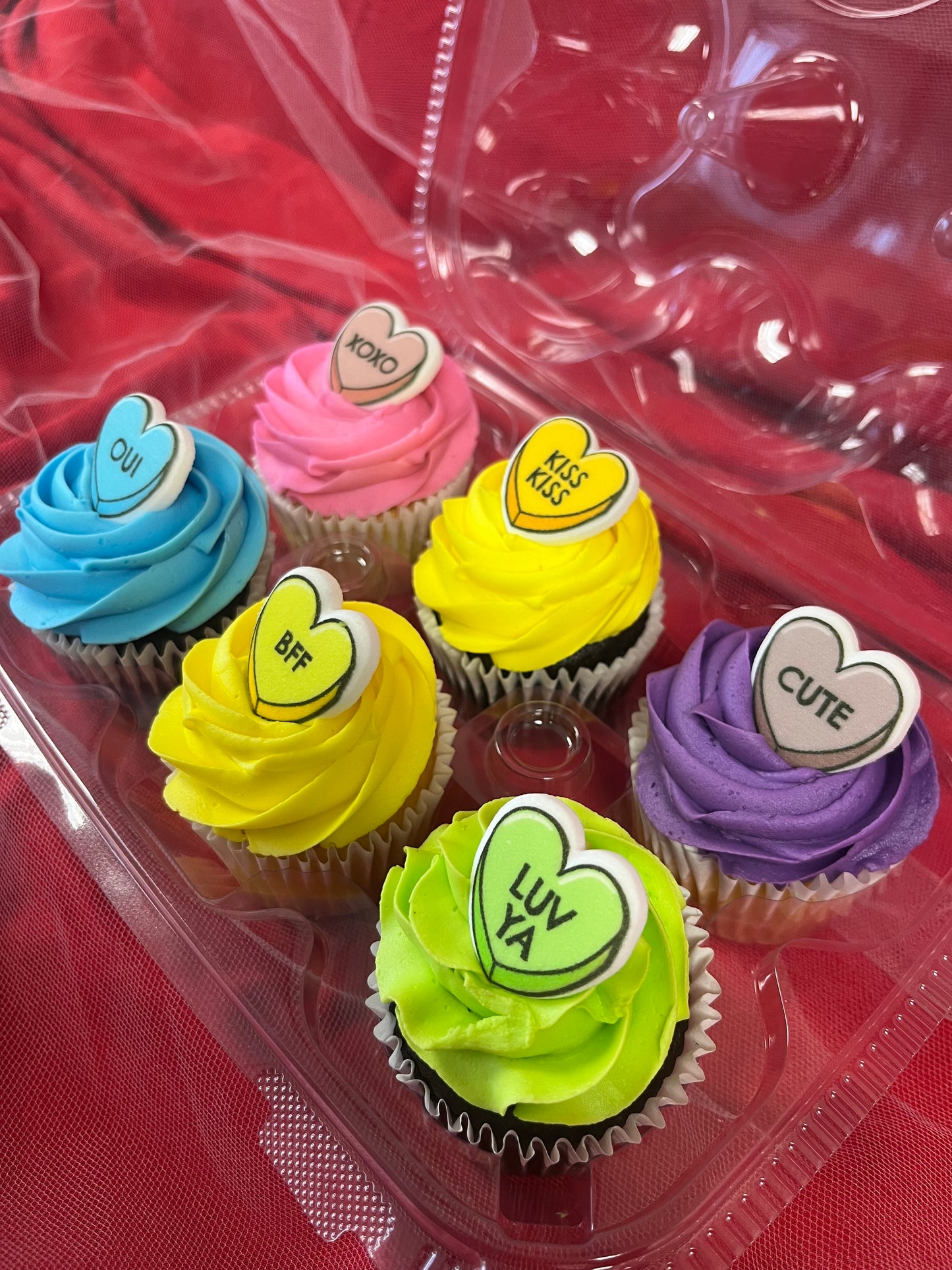 Valentine's Day Heart Cupcakes 1/2 dozen