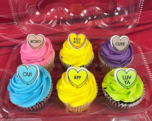 Valentine's Day Heart Cupcakes 1/2 dozen