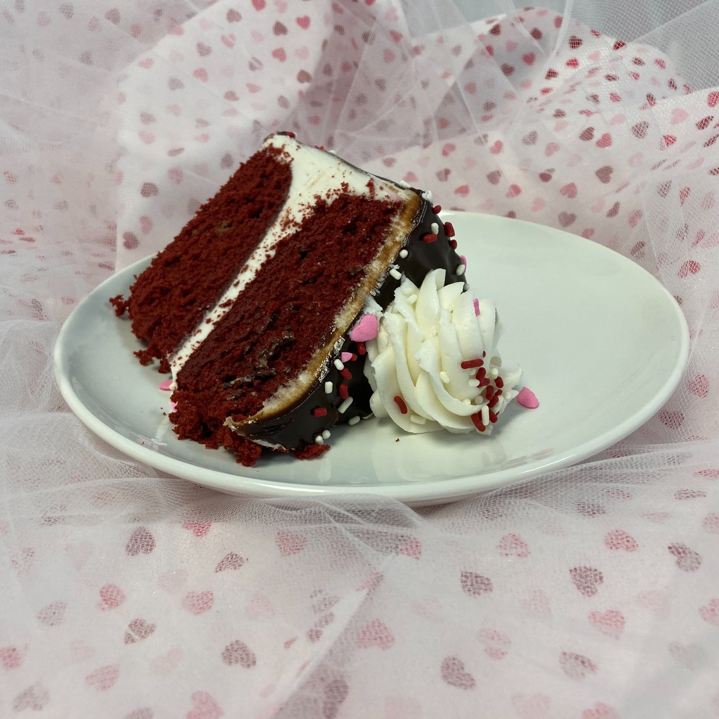 Valentine's Day Drip Cake