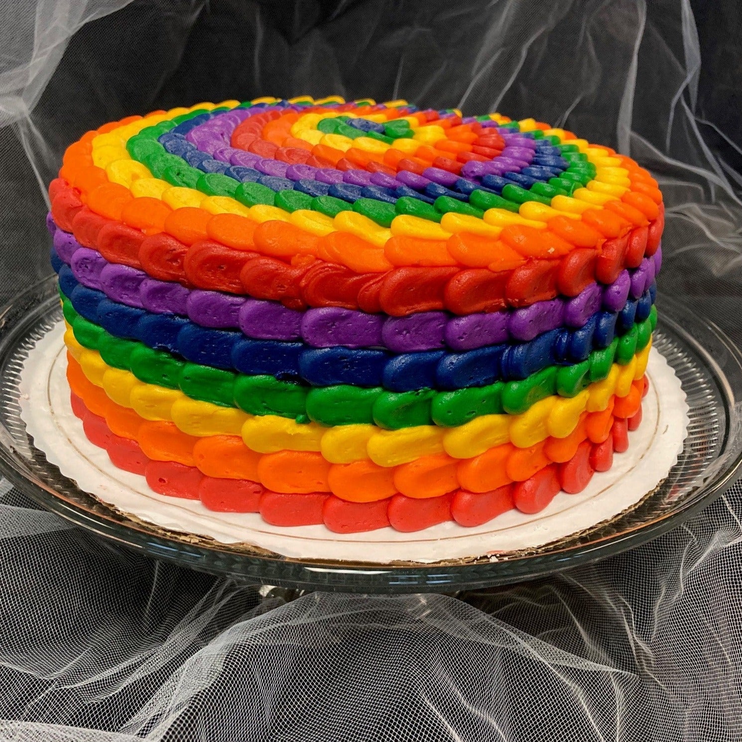 Green Velvet Rainbow Cake - Cake by Courtney