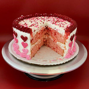 Cherry Chip Valentine Cake