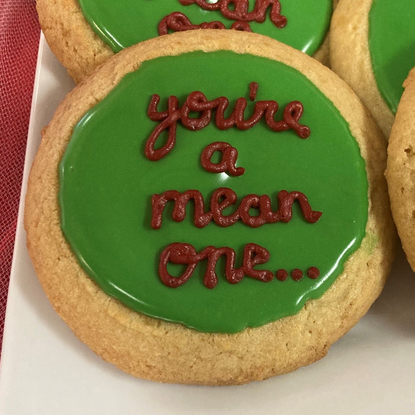 Grinchy Holiday Cookies