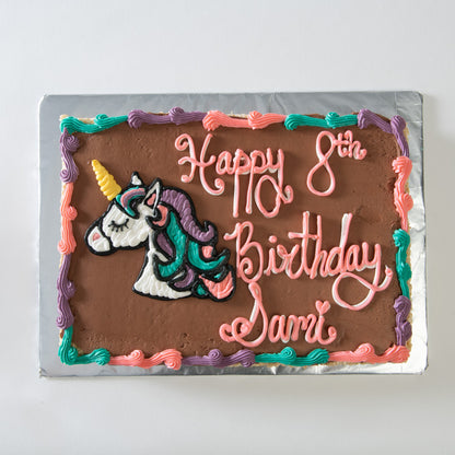 1/2 Sheet Cake