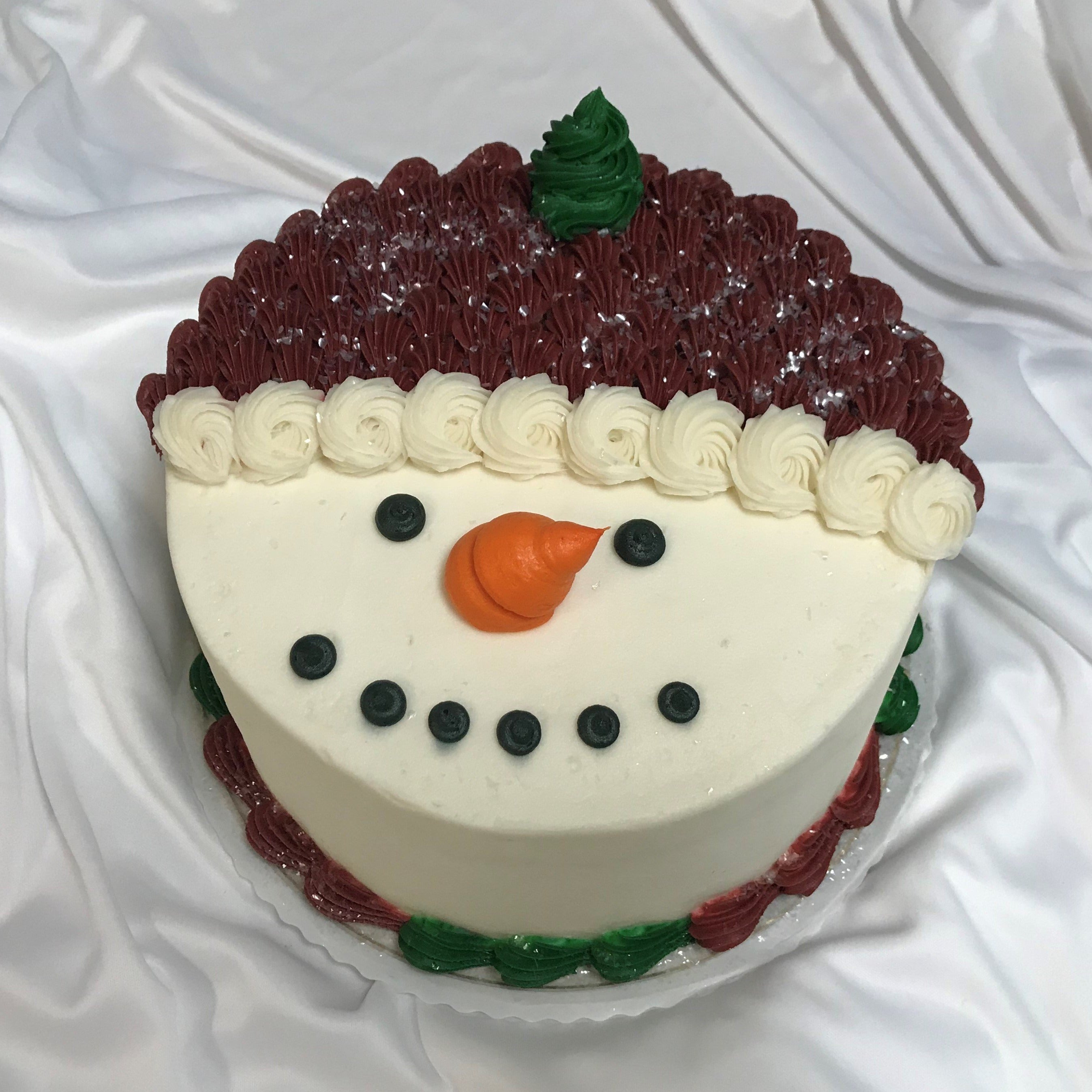 Iced Gluten Free Fruit Cake 8 inch - Noddy's Cakes and Cafe
