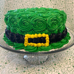 Load image into Gallery viewer, St. Patrick&#39;s Day Hat Cake
