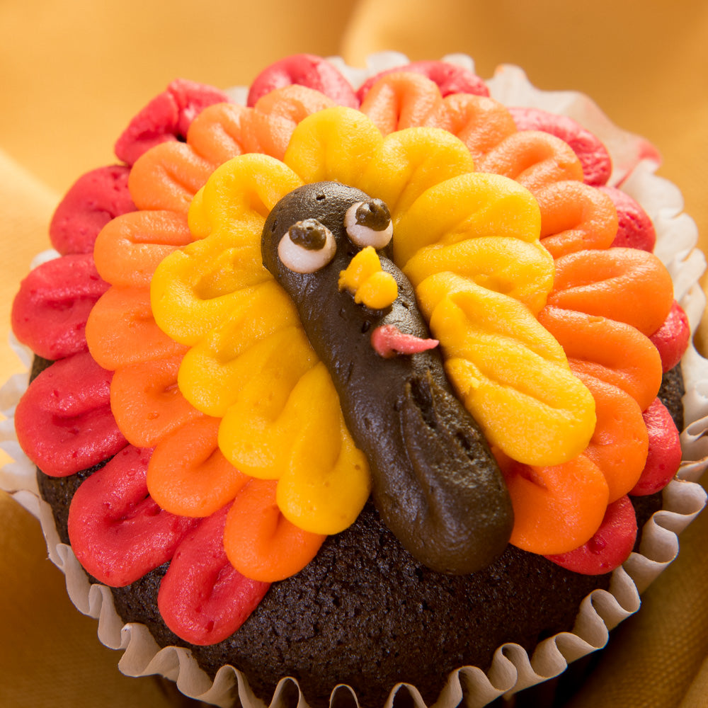 Turkey and Pumpkin Cupcakes